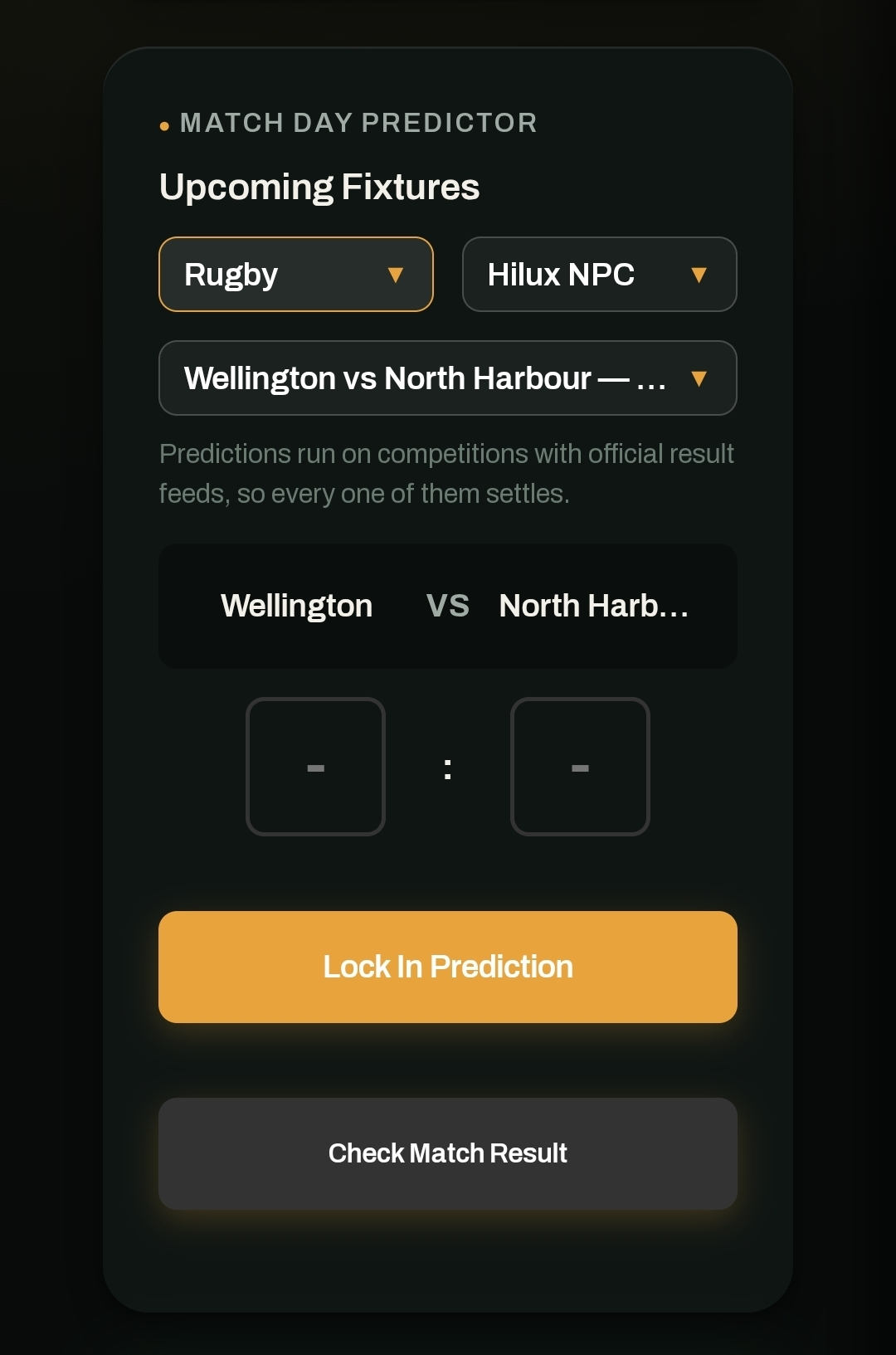 StadiaFi match predictor