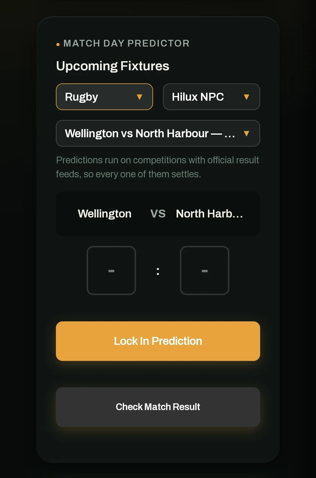 StadiaFi match predictor