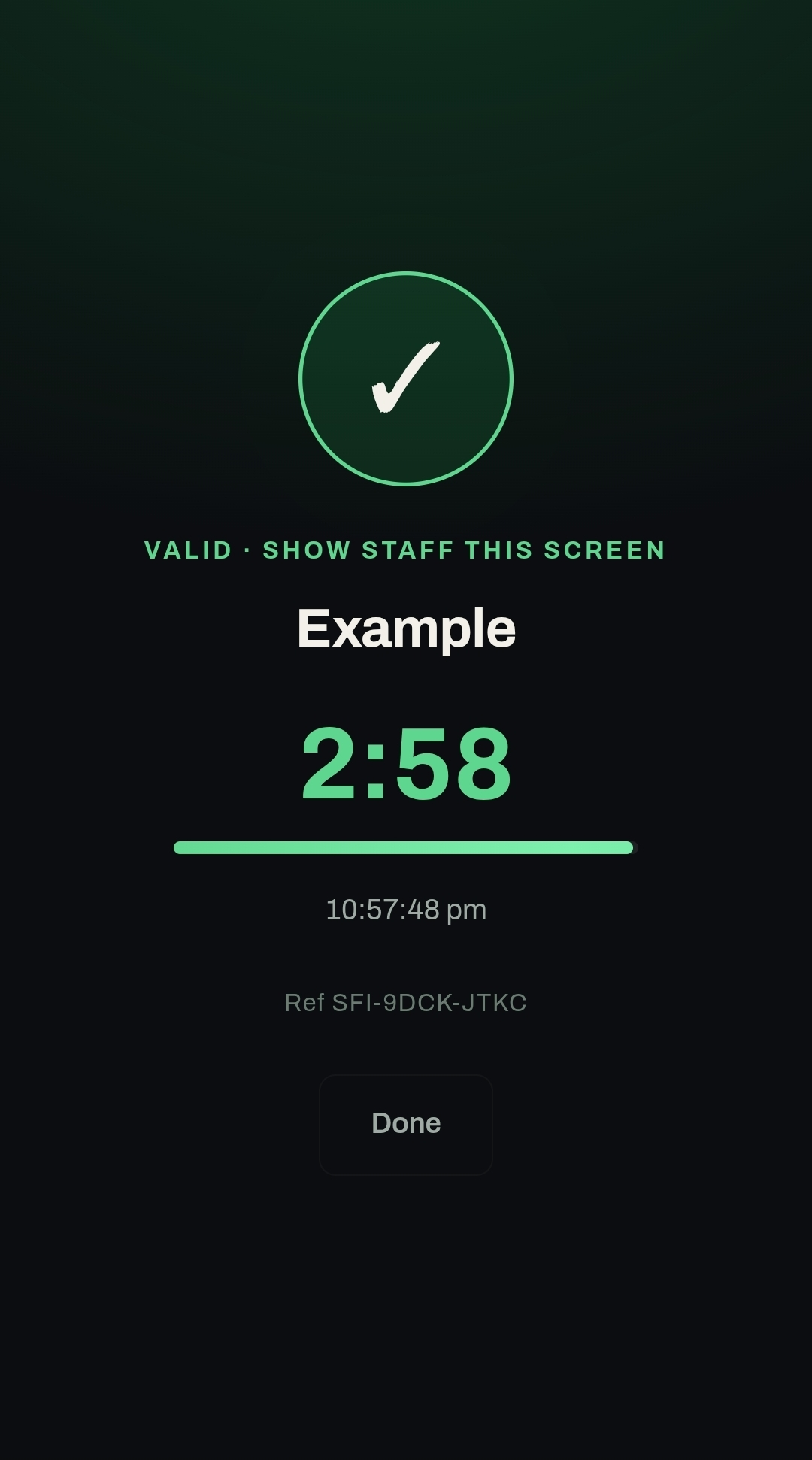 StadiaFi voucher redemption countdown